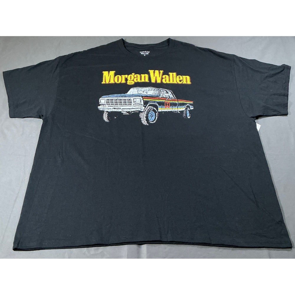 Morgan Wallen Mens Graphic Tee Black Vintage Truck Country Music 3XL NWT